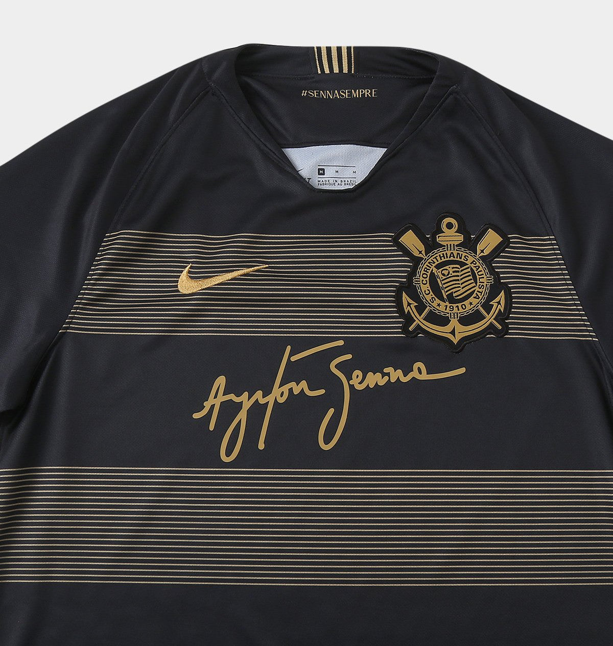 Corinthians Senna Jersey - Retro Version | Free Shipping + Keychain Gift
