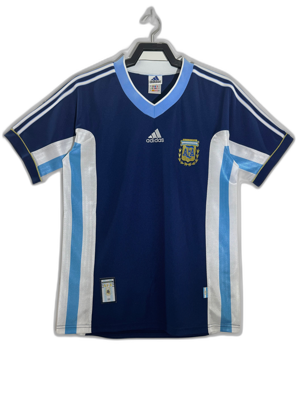 Argentina 1998 II Away Jersey - Retro Version | Free Shipping + Keychain Gift