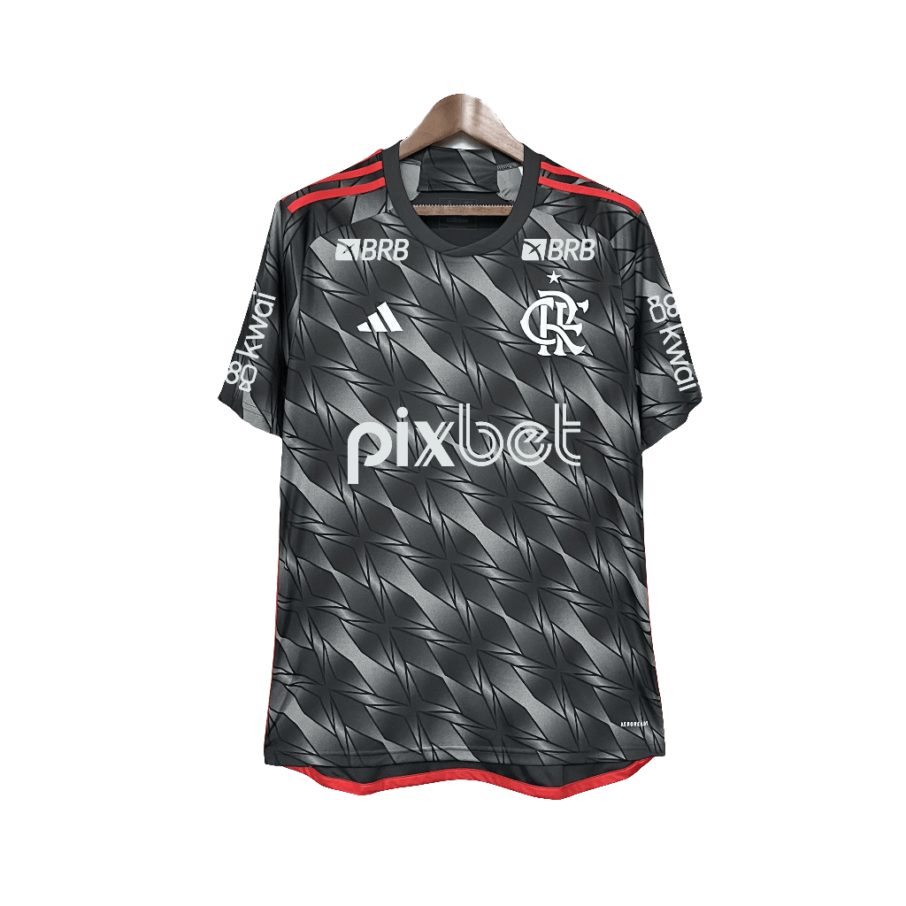 Flamengo 24/25 III Third Jersey - All Sponsors - Fan Version | Free Shipping + Keychain Gift