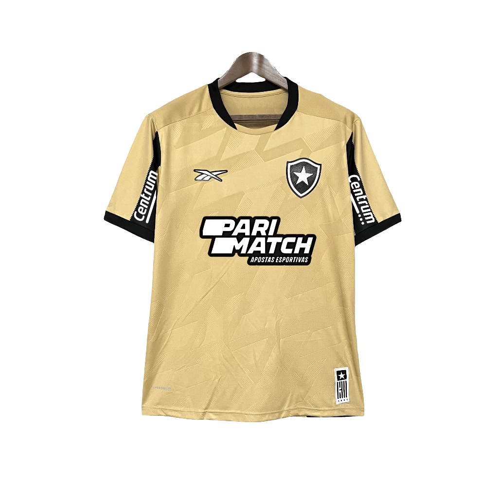 Botafogo 24/25 Goalkeeper Jersey - Gold - All Sponsors - Fan Version | Free Shipping + Keychain Gift