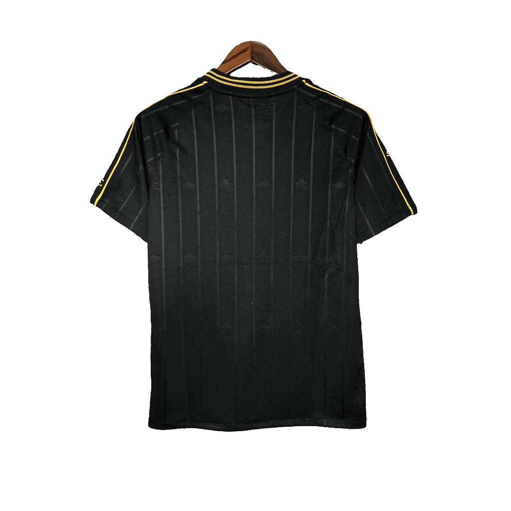 Santos 24/25 Charlie Brown JR Jersey - Black - Fan Version | Free Shipping + Keychain Gift