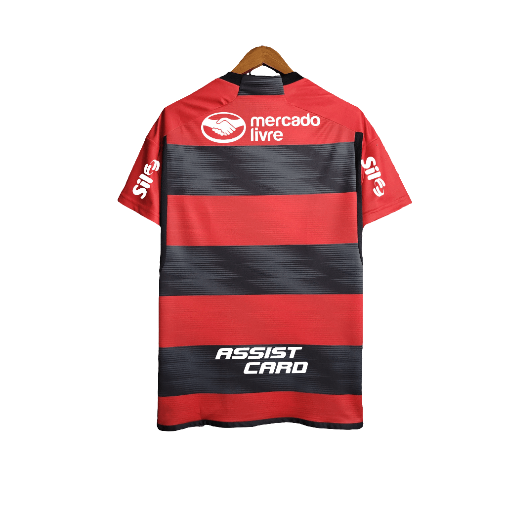 Flamengo 23/24 I Home Jersey - All Sponsors - Fan Version | Free Shipping + Keychain Gift