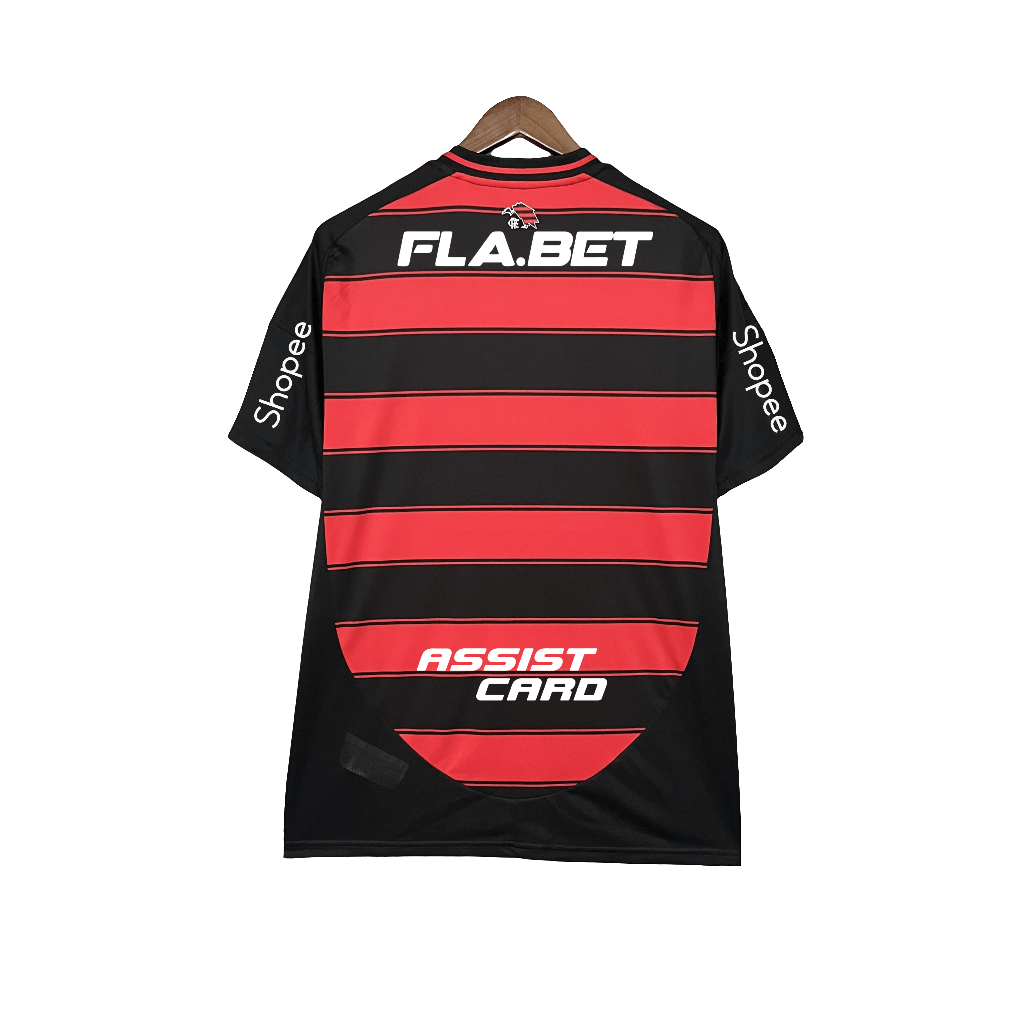 Flamengo 25/26 I Home Jersey - All Sponsors - Fan Version | Free Shipping + Keychain Gift