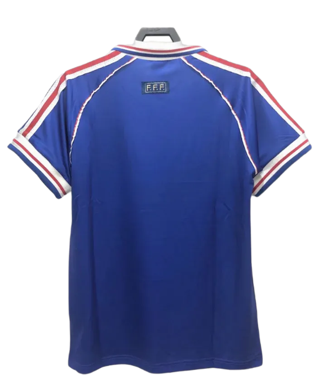 France 1998 I Home Jersey - Retro Version | Free Shipping + Keychain Gift