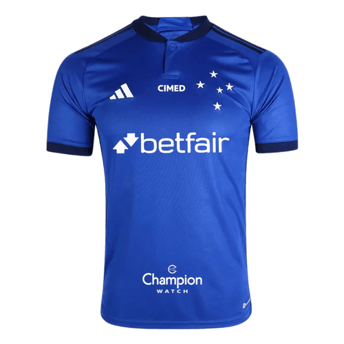 Cruzeiro 23/24 I Home Jersey - All Sponsors - Fan Version | Free Shipping + Keychain Gift