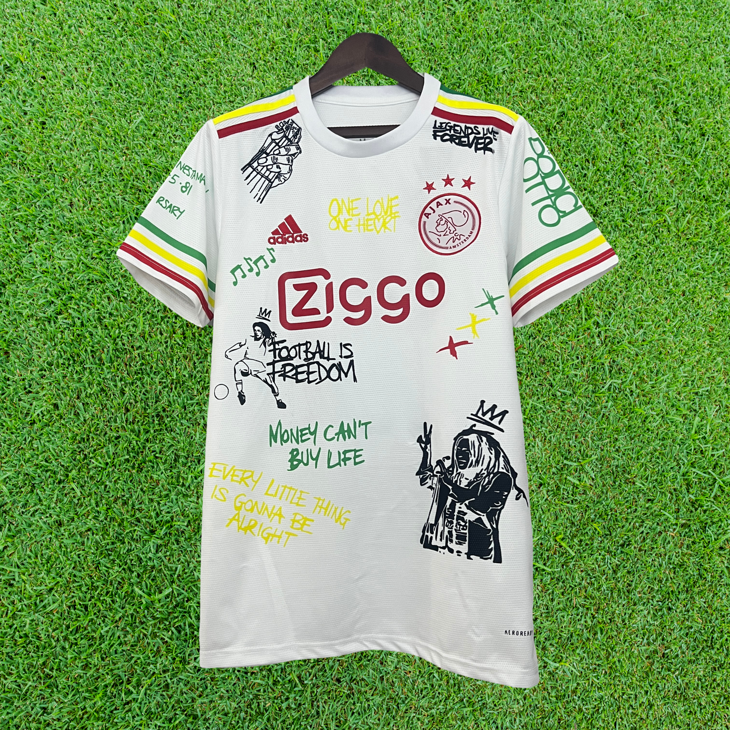 Shirt AFC Ajax Especial Bob Marley 25/26 Fan Version