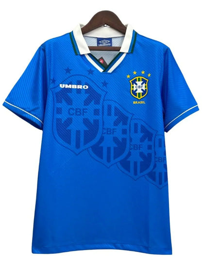 Brazil 1994 II Away Jersey - Retro Version | Free Shipping + Keychain Gift