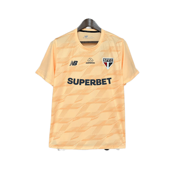 Sao Paulo 24/25 Training Jersey - Beige - All Sponsors - Fan Version | Free Shipping + Keychain Gift
