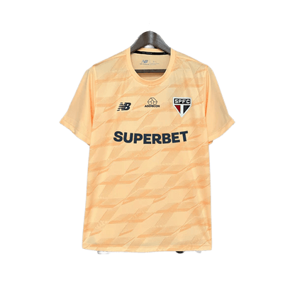 Sao Paulo 24/25 Training Jersey - Beige - All Sponsors - Fan Version | Free Shipping + Keychain Gift