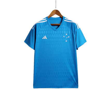 Cruzeiro 23/24 Goalkeeper Jersey - Blue - Fan Version | Free Shipping + Keychain Gift