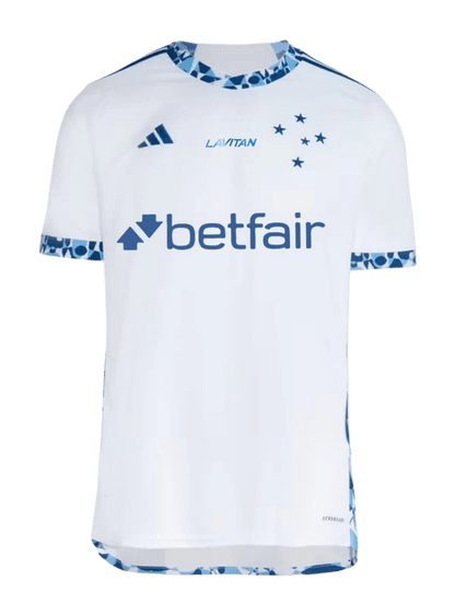 Cruzeiro 24/25 II Away Jersey - All Sponsors - Fan Version | Free Shipping + Keychain Gift