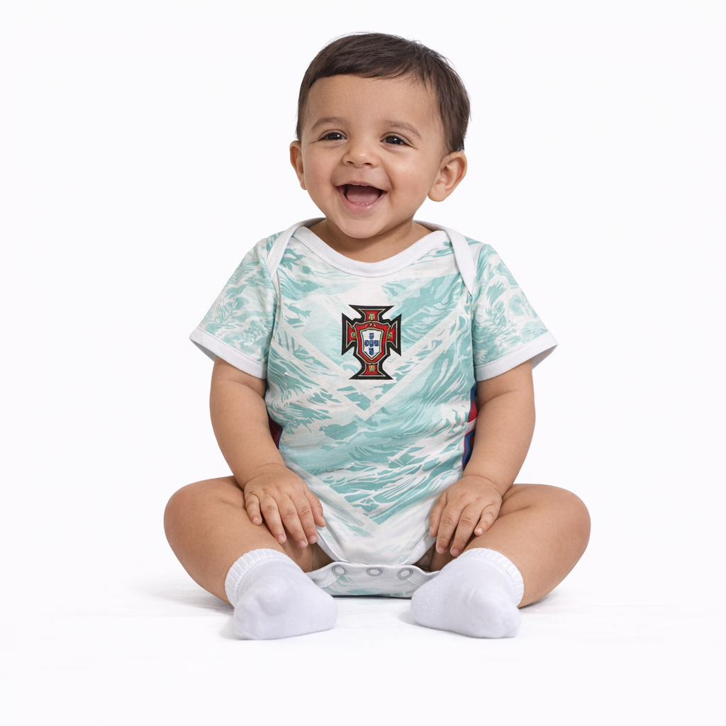 Body Baby Portugal Away 2026 - World Cup 2026 | Free Shipping + Keychain Gift |  Frete Grátis + Chaveiro Grátis