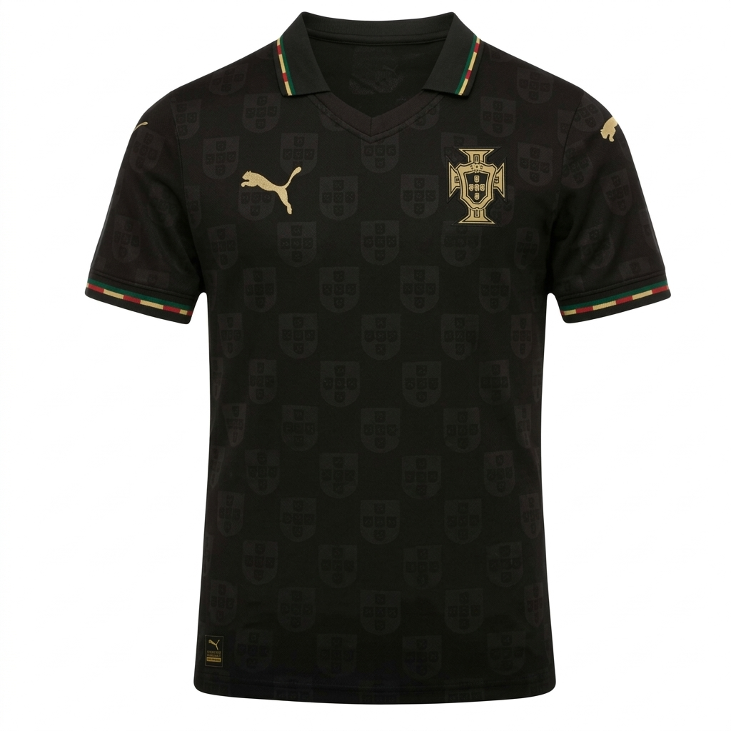 Portugal World Cup 2026/27 Black Panther - Fan Version | Free Shipping + Keychain Gift
