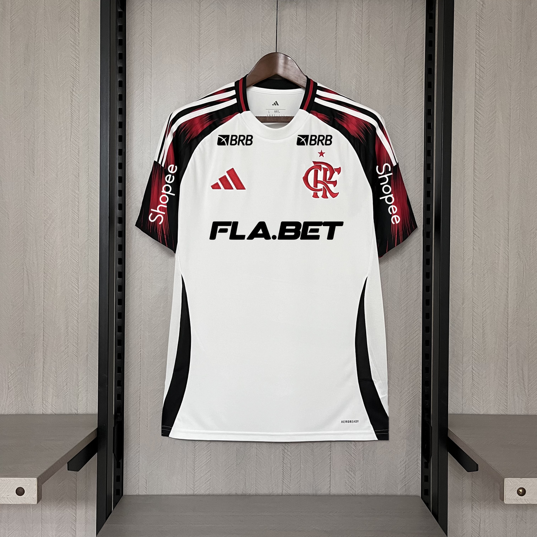 Flamengo 25/26 Away Jersey - All Sponsors - Fan Version | Free Shipping + Keychain Gift