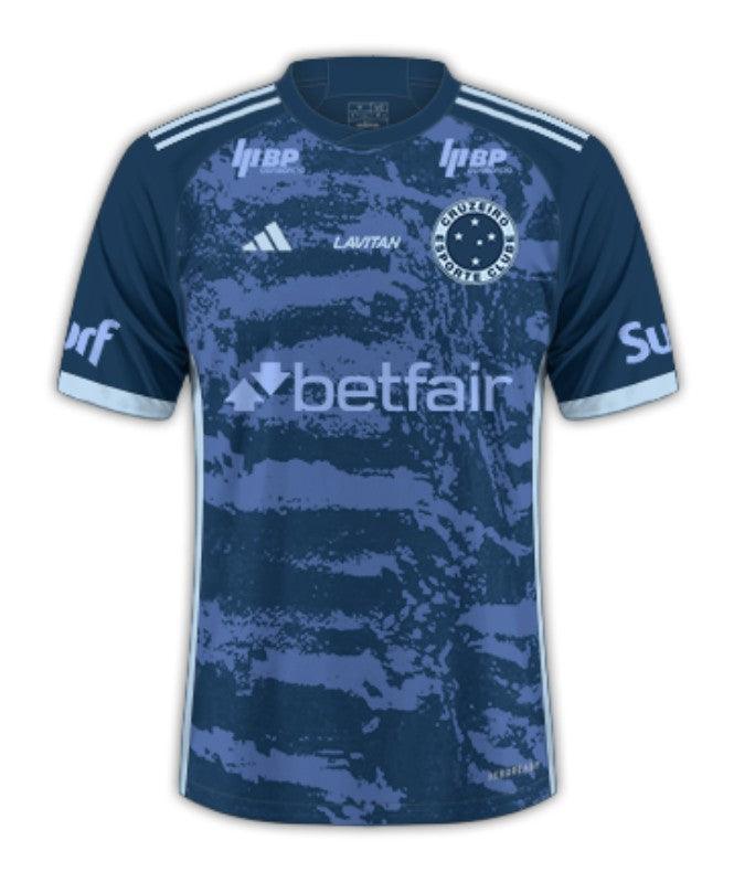 Cruzeiro 24/25 III Third Jersey - All Sponsors - Fan Version | Free Shipping + Keychain Gift