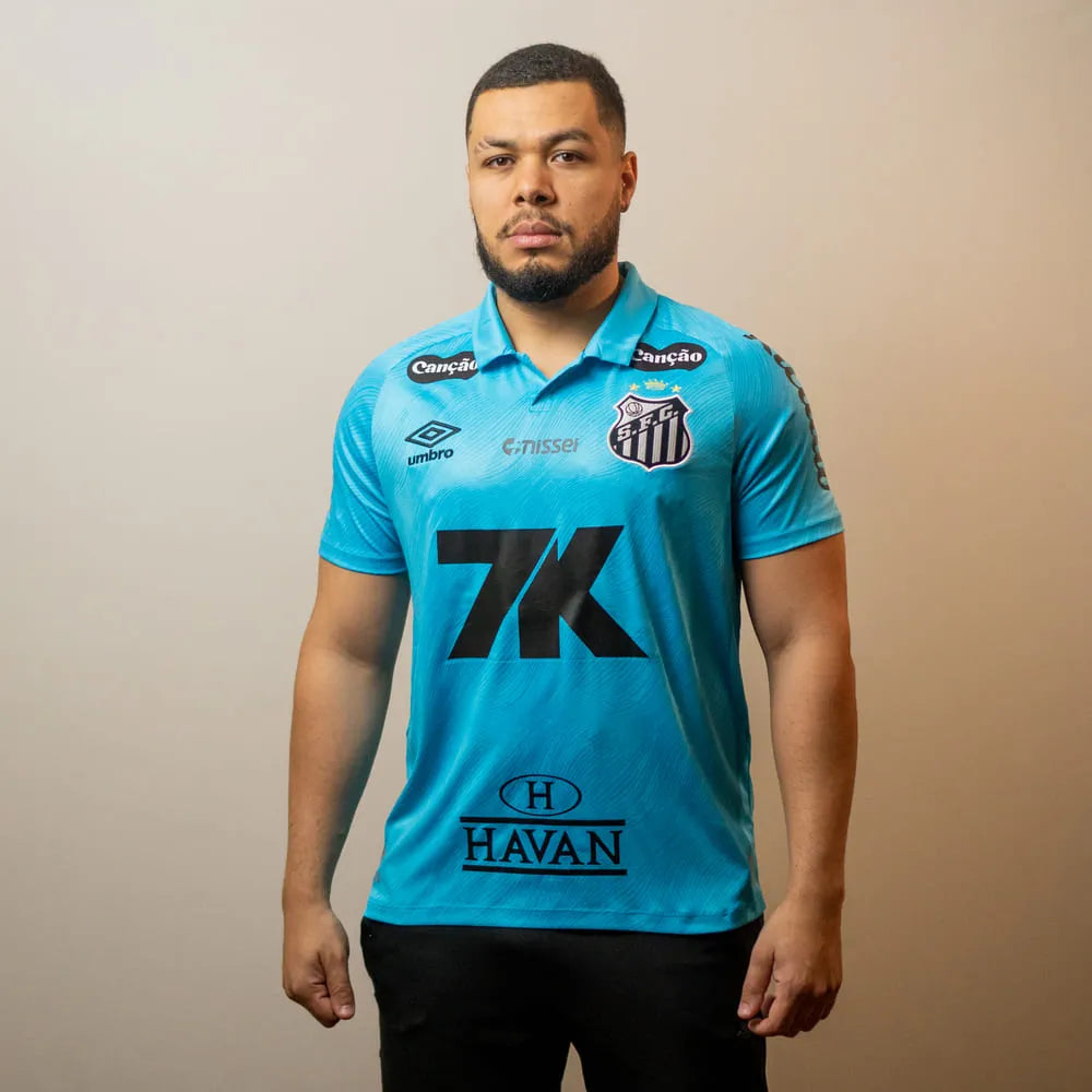 Santos 25/26 Third Jersey - All Sponsors - Fan Version | Free Shipping + Keychain Gift