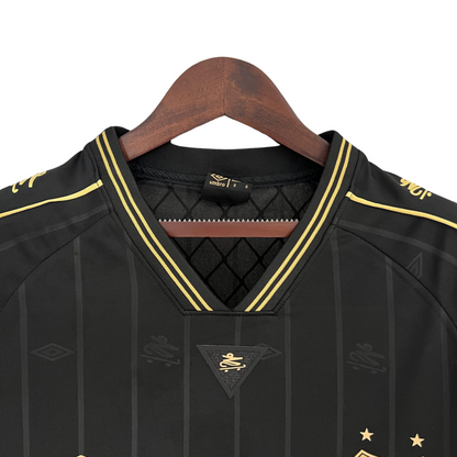 Santos 24/25 Charlie Brown Jr Women's Jersey - Black - Fan Version | Free Shipping + Keychain Gift