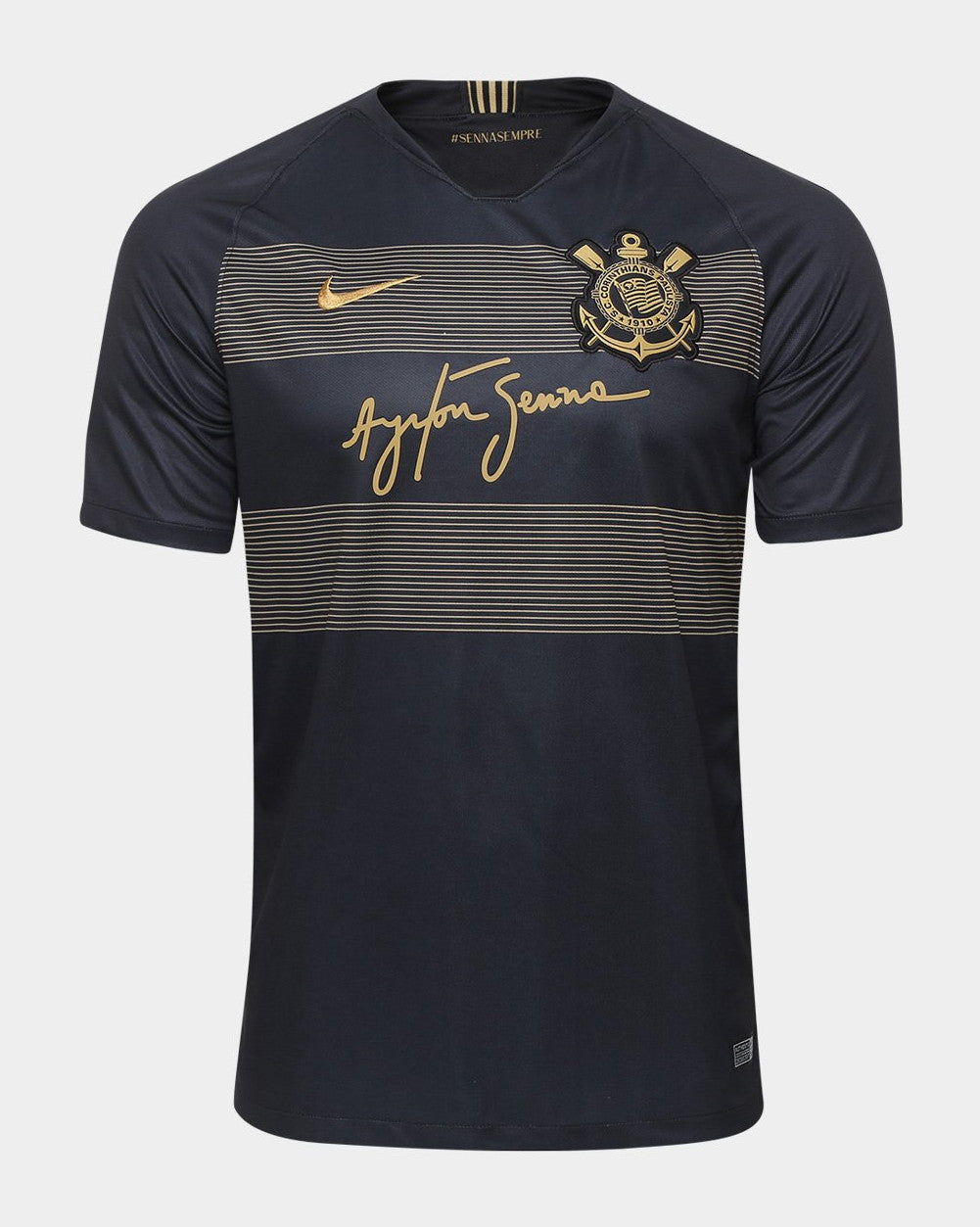 Corinthians Senna Jersey - Retro Version | Free Shipping + Keychain Gift