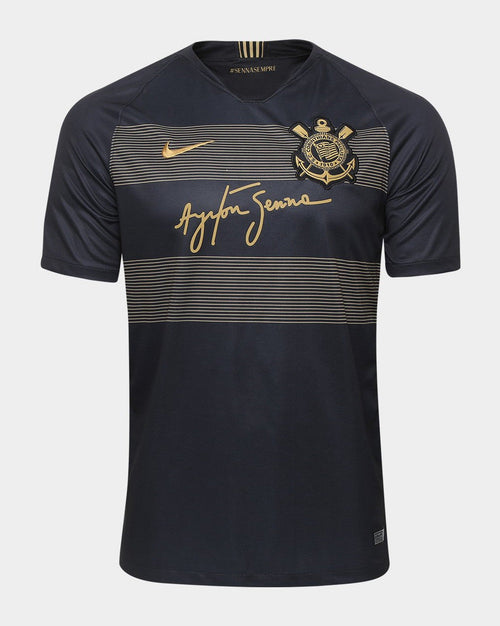 Corinthians Senna Jersey - Retro Version | Free Shipping + Keychain Gift