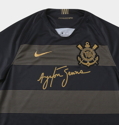 Corinthians Senna Jersey - Retro Version | Free Shipping + Keychain Gift