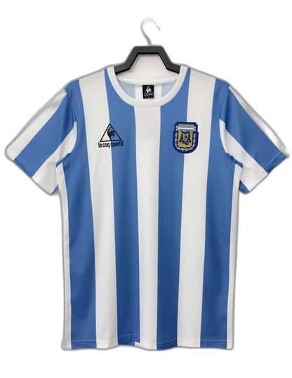 Argentina 1986 I Home Jersey - Retro Version | Free Shipping + Keychain Gift