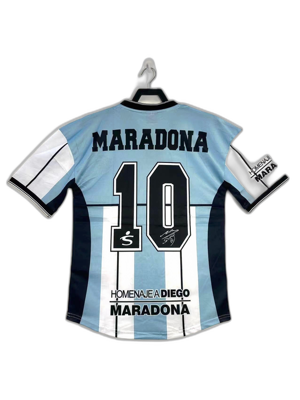 Argentina 2001 Maradona Commemorative Edition Jersey - Retro Version | Free Shipping + Keychain Gift
