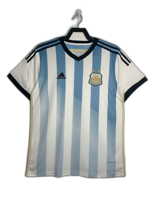 Argentina 2014 I Home Jersey - Retro Version | Free Shipping + Keychain Gift