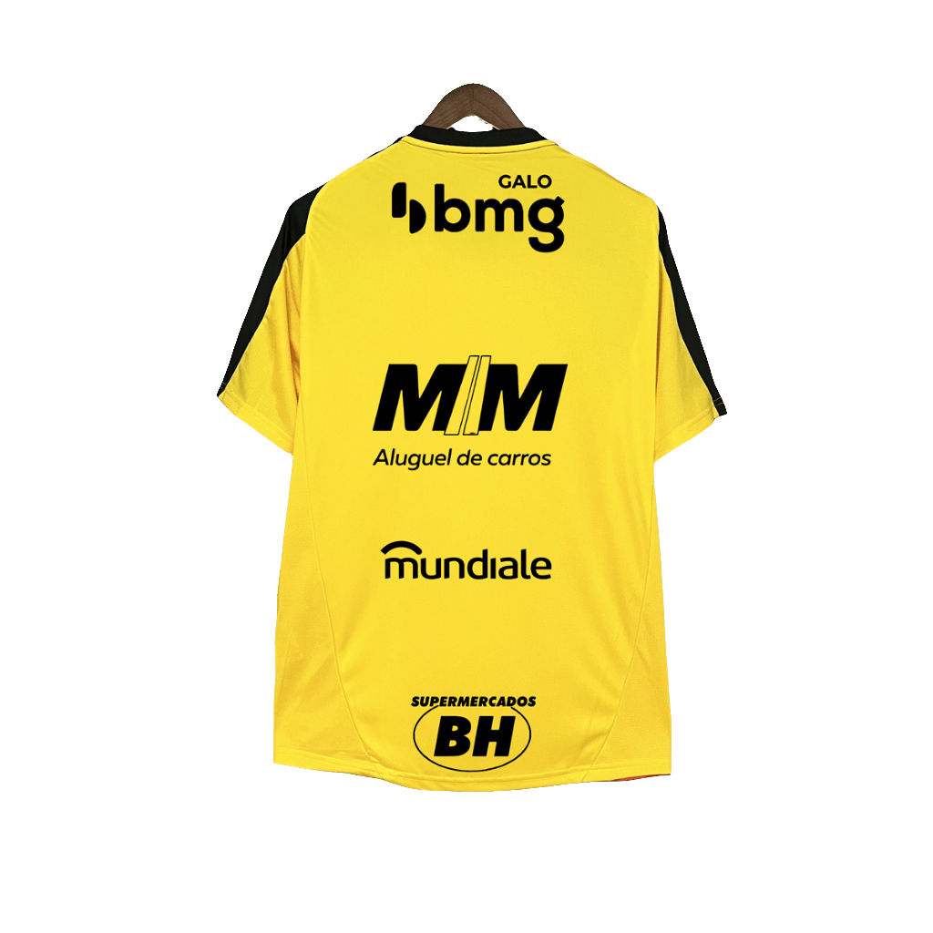 Atletico Mineiro 25/26 Yellow Training Jersey - All Sponsors - Fan Version | Free Shipping + Keychain Gift