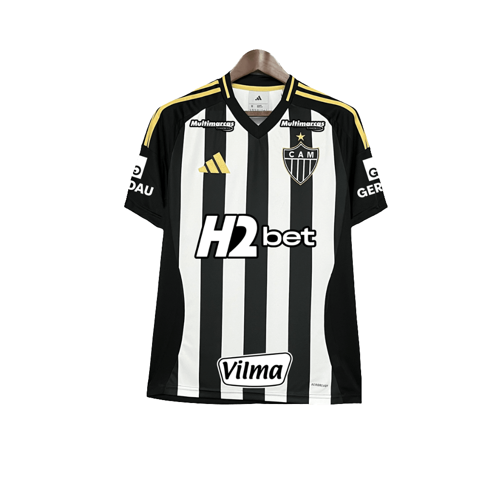 Atletico Mineiro 25/26 I Home Jersey - All Sponsors - Fan Version | Free Shipping + Keychain Gift