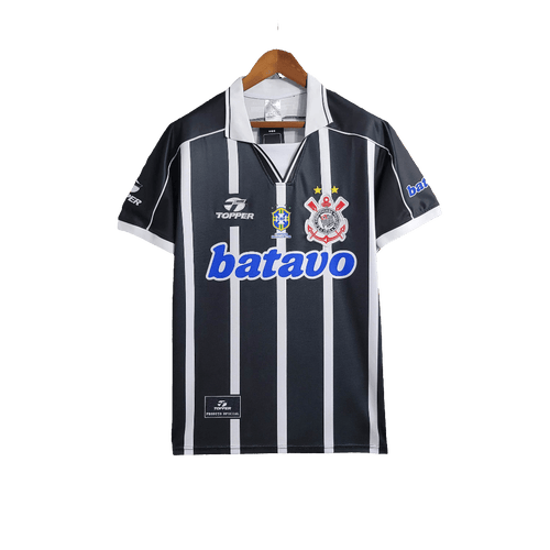 Corinthians 1999 II Away Jersey - Retro Version | Free Shipping + Keychain Gift