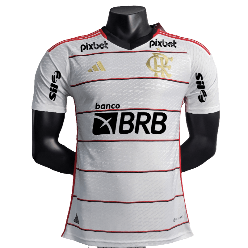 Flamengo 23/24 II Away Jersey - All Sponsors - Player Version | Free Shipping + Keychain Gift