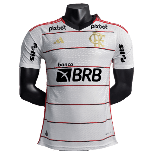 Flamengo 23/24 II Away Jersey - All Sponsors - Player Version | Free Shipping + Keychain Gift