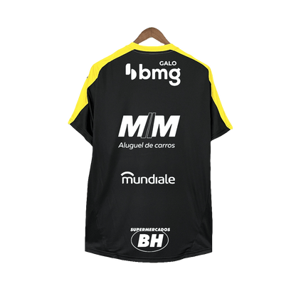 Atletico Mineiro 25/26 Training Jersey - All Sponsors - Black - Fan Version | Free Shipping + Keychain Gift