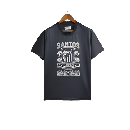 Santos 25/26 Casual Edition Jersey - Black - Fan Version | Free Shipping + Keychain Gift