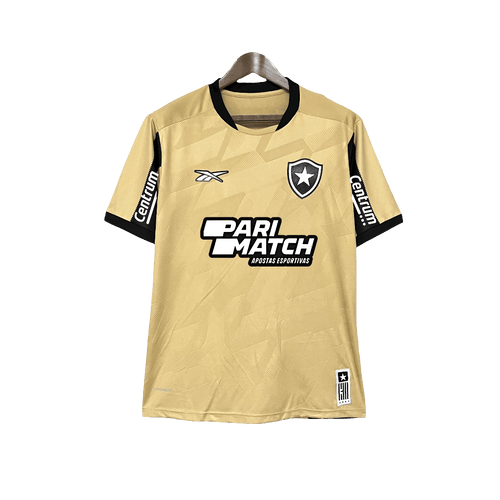 Botafogo 24/25 Goalkeeper Jersey - Gold - All Sponsors - Fan Version | Free Shipping + Keychain Gift