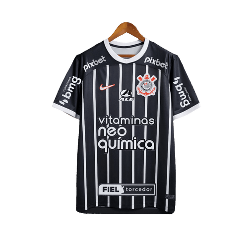 Corinthians 23/24 II Away Jersey - All Sponsors - Fan Version | Free Shipping + Keychain Gift