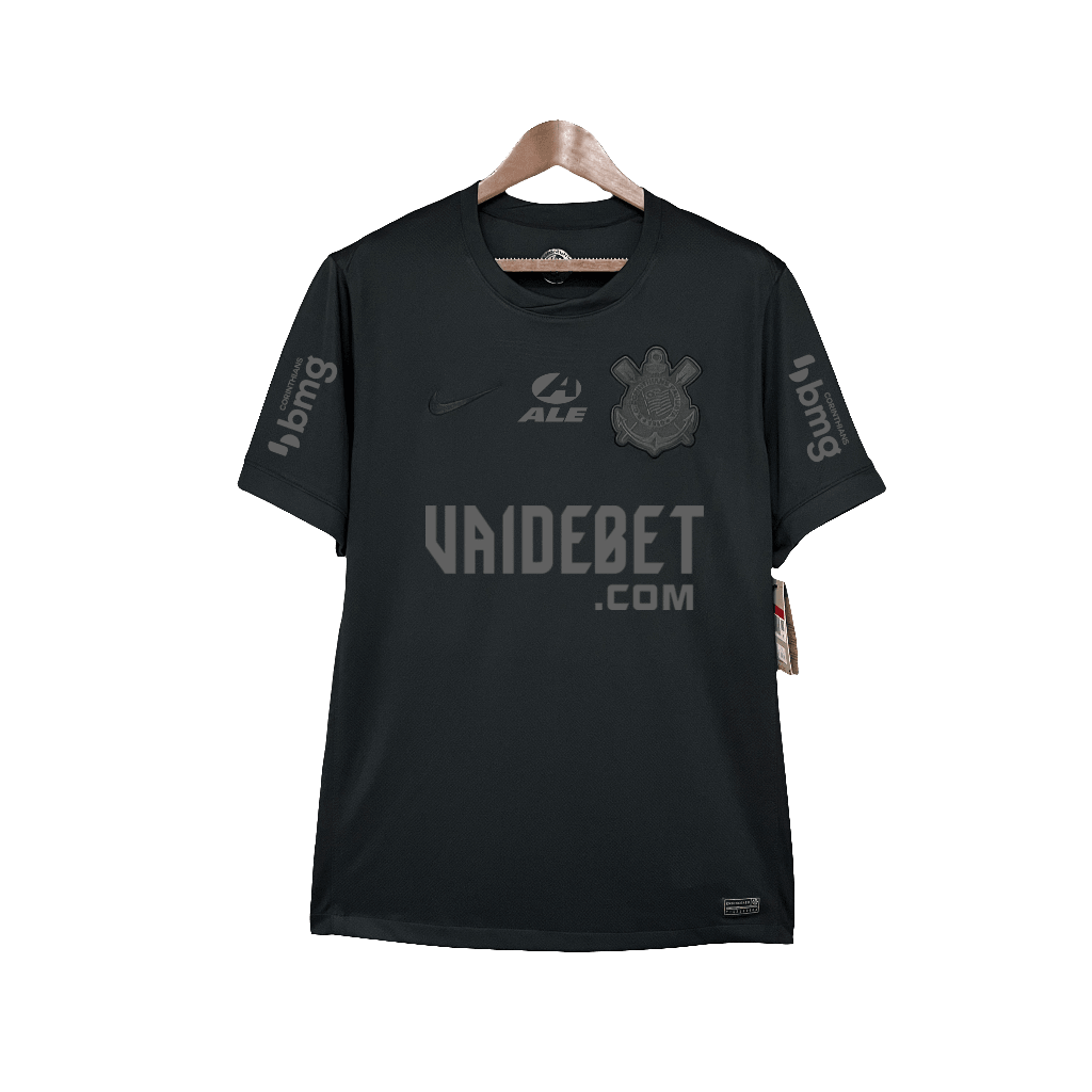 Corinthians 24/25 II Away Jersey - All Sponsors - Fan Version | Free Shipping + Keychain Gift
