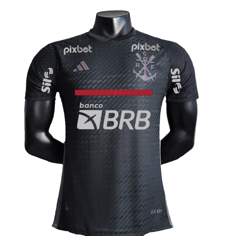 Flamengo 23/24 III Third Jersey - All Sponsors - Player Version | Free Shipping + Keychain Gift