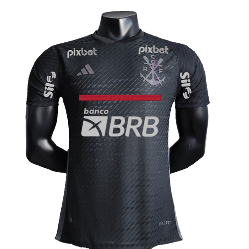 Flamengo 23/24 III Third Jersey - All Sponsors - Player Version | Free Shipping + Keychain Gift