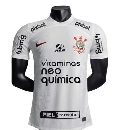 Corinthians 23/24 I Home Jersey - All Sponsors - Player Version | Free Shipping + Keychain Gift