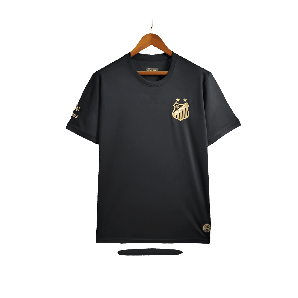 Santos 25/26 Commemorative Edition Jersey - Black - Fan Version | Free Shipping + Keychain Gift
