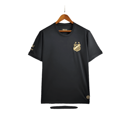 Santos 25/26 Commemorative Edition Jersey - Black - Fan Version | Free Shipping + Keychain Gift