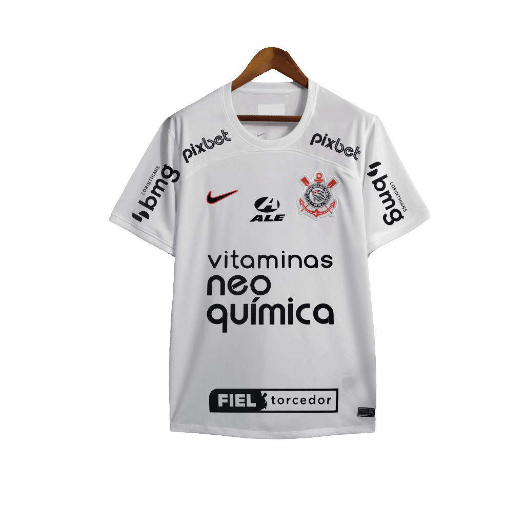 Corinthians 23/24 I Home Jersey - All Sponsors - Fan Version | Free Shipping + Keychain Gift