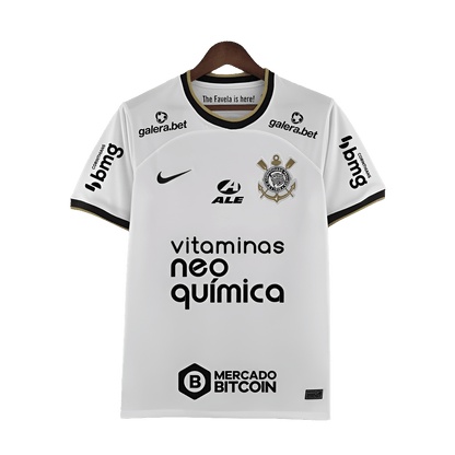 Corinthians 22/23 I Home Jersey - All Sponsors - Fan Version | Free Shipping + Keychain Gift