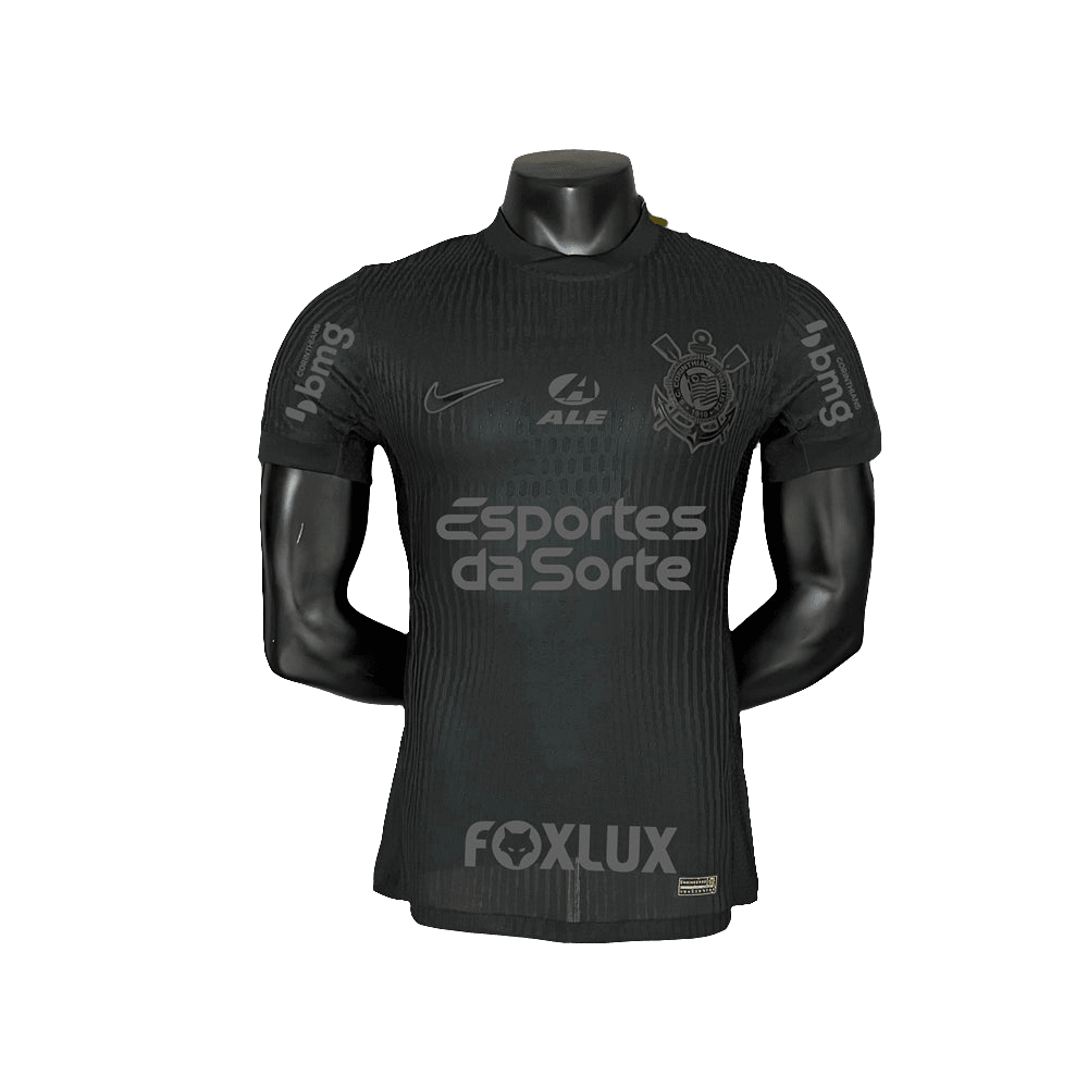 Corinthians 24/25 II Away Jersey - All Sponsors - Player Version | Free Shipping + Keychain Gift