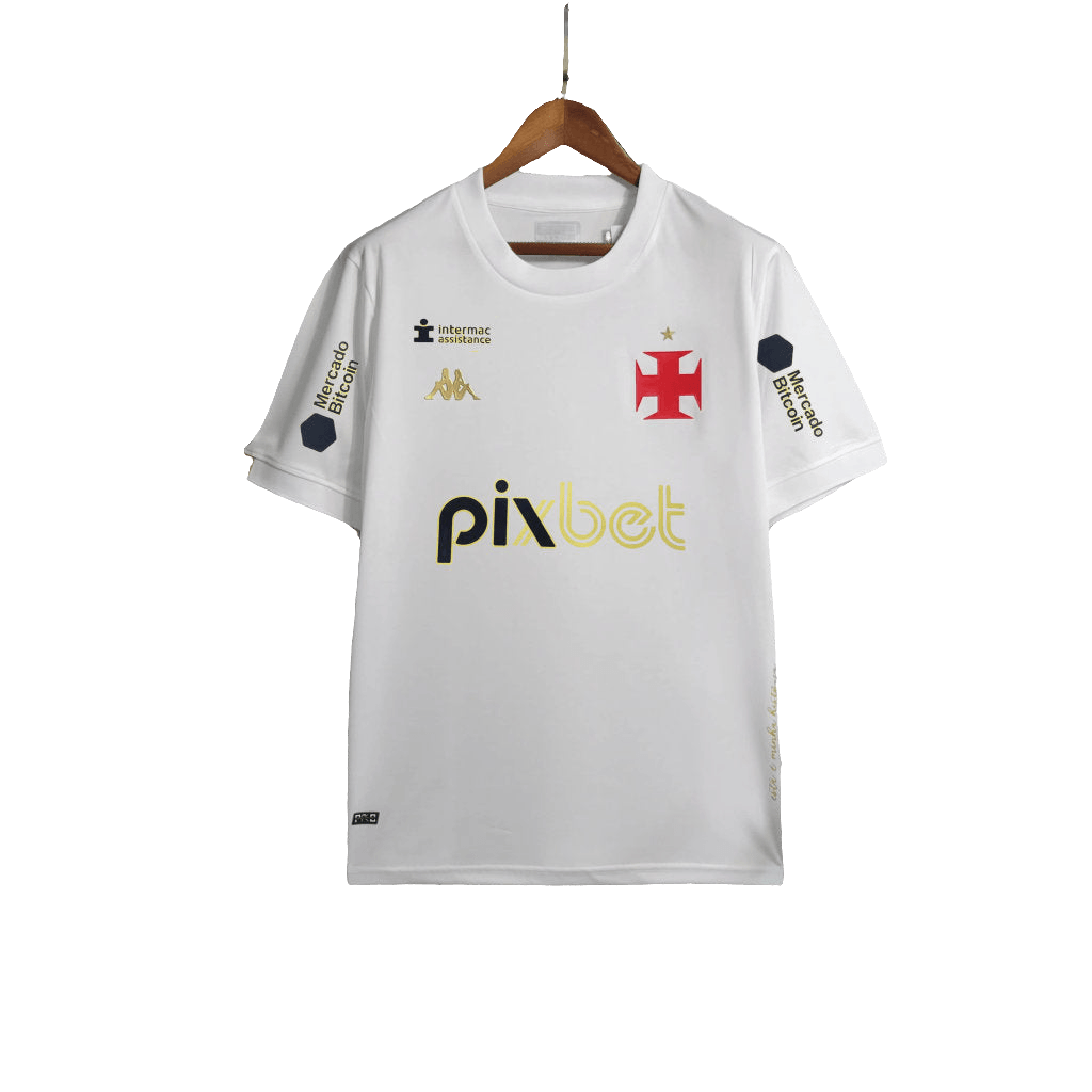 Vasco 23/24 Goalkeeper Jersey - White - All Sponsors - Fan Version | Free Shipping + Keychain Gift