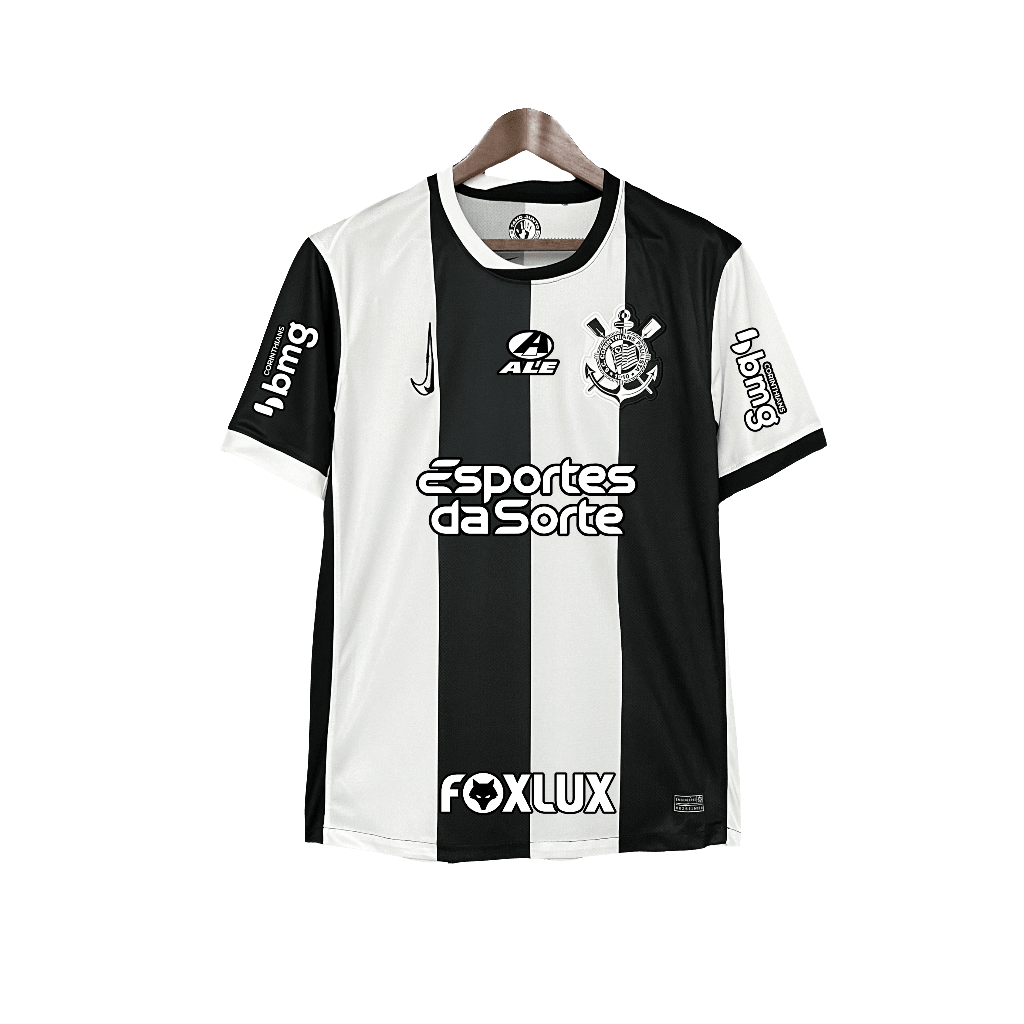 Corinthians 24/25 III Third Jersey - All Sponsors - Fan Version | Free Shipping + Keychain Gift