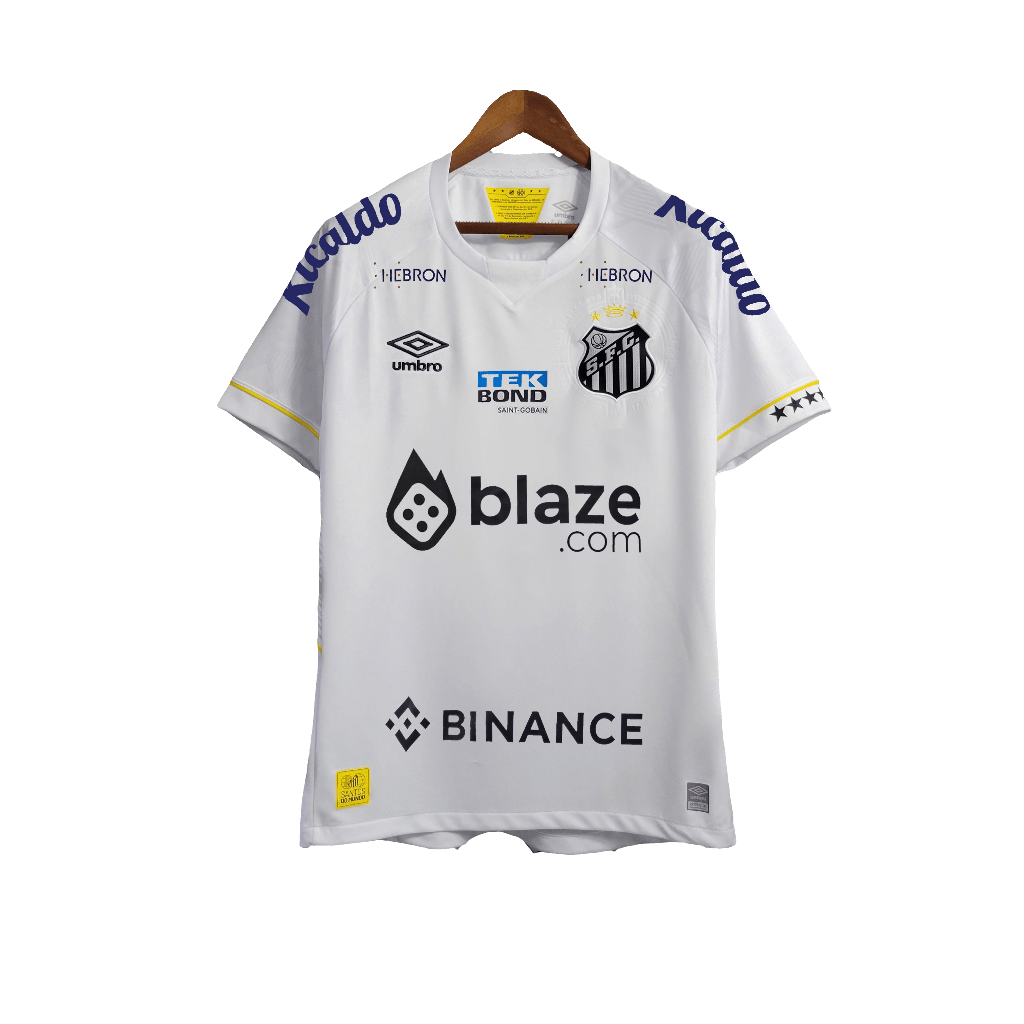 Santos 23/24 I Home Jersey - All Sponsors - Fan Version | Free Shipping + Keychain Gift