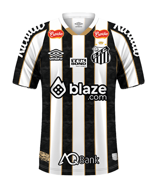 Santos 24/25 II Away Jersey - All Sponsors - Fan Version | Free Shipping + Keychain Gift