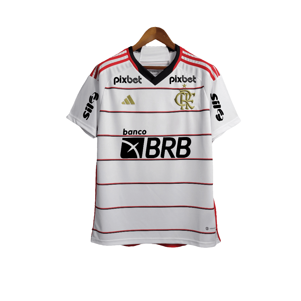 Flamengo 23/24 II Away Jersey - All Sponsors - Fan Version | Free Shipping + Keychain Gift